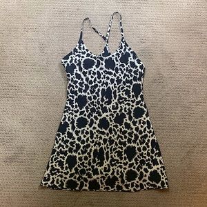 Outdoor Voices Exercise Dress Size Medium, Dalmatian Black and White Print